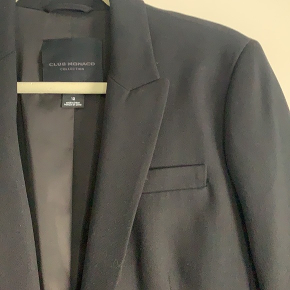 Club Monaco Collection Tailored Black Blazer - Picture 8 of 12